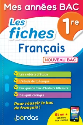 Couverture du produit · Mes années BAC - Fiches Français 1re