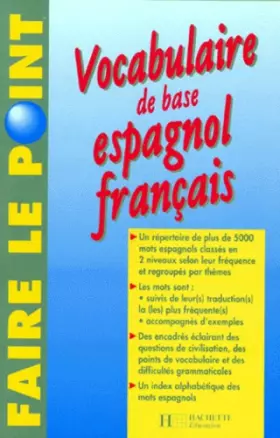 Couverture du produit · Vocabulaire de base espagnol-français