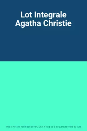 Couverture du produit · Lot Integrale Agatha Christie