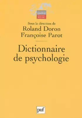 Couverture du produit · Dictionnaire de psychologie