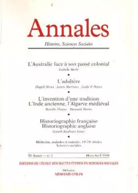 Couverture du produit · Annales 53e année n°2 mars-avril 1998