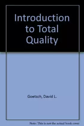 Couverture du produit · Introduction to Total Quality: Quality, Productivity, Competitiveness