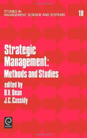 Couverture du produit · Strategic Management: Methods and Studies (Studies in Management Science and Systems)
