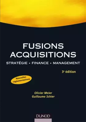 Couverture du produit · Fusions, acquisitions : Stratégie, finance, management