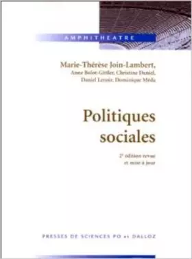 Couverture du produit · POLITIQUES SOCIALES. 2ème édition revue et mise à jour