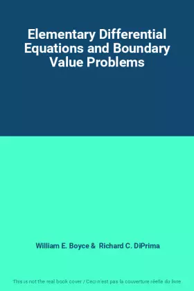 Couverture du produit · Elementary Differential Equations and Boundary Value Problems