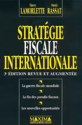 Couverture du produit · Stratégie fiscale internationale, 3e édition