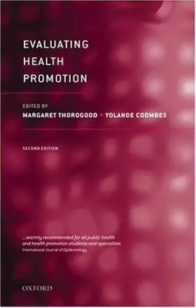 Couverture du produit · Evaluating Health Promotion : Practice and methods