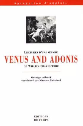 Couverture du produit · Lectures d'une oeuvre : Venus and Adonis de William Shakespeare