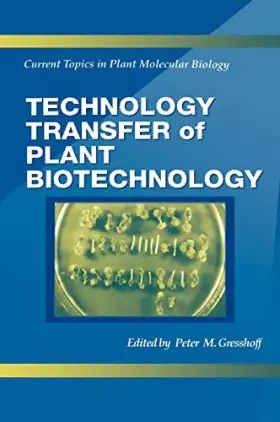 Couverture du produit · Technology Transfer of Plant Biotechnology