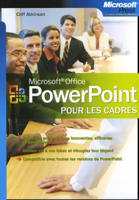 Couverture du produit · Microsoft PowerPoint : Pour les cadres