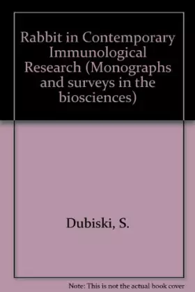 Couverture du produit · Rabbit in Contemporary Immunological Research