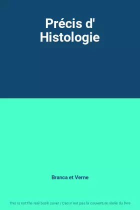 Couverture du produit · Précis d' Histologie