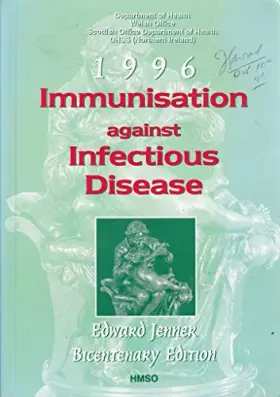 Couverture du produit · Immunisation Against Infectious Disease 1996