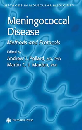 Couverture du produit · Meningococcal Disease: Methods and Protocols