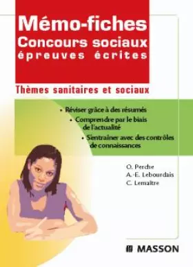 Couverture du produit · Mémo-fiches concours sociaux épreuve écrite - Thèmes sanitaires et sociaux