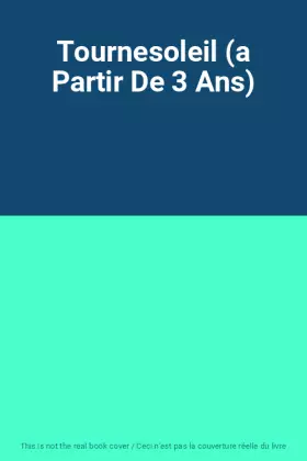Couverture du produit · Tournesoleil (a Partir De 3 Ans)