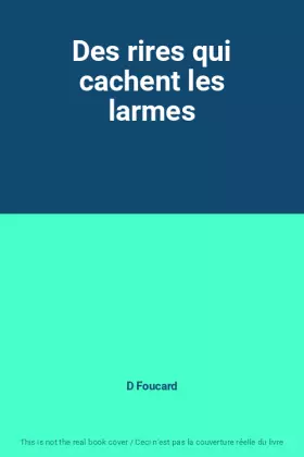 Couverture du produit · Des rires qui cachent les larmes