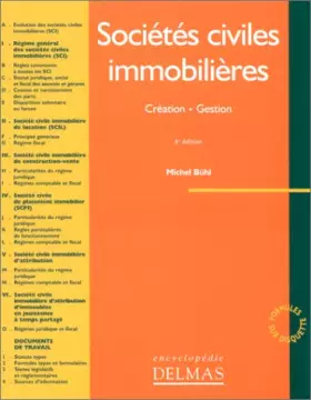 Couverture du produit · Sociétés civiles immobilières (SCI). Création. Gestion