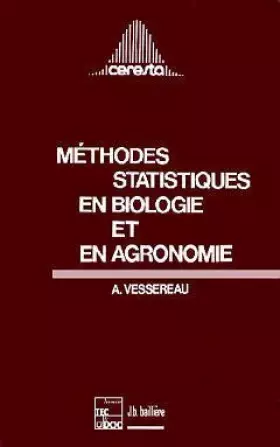 Couverture du produit · Méthodes statistiques en biologie et en agronomie