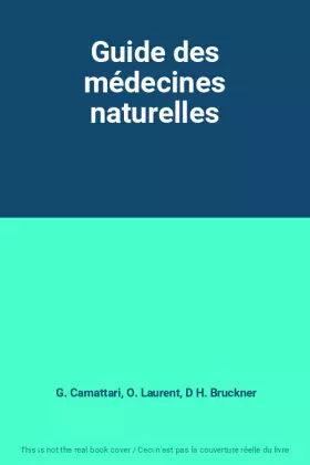 Couverture du produit · Guide des médecines naturelles