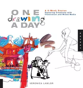 Couverture du produit · One Drawing A Day: A 6-Week Course Exploring Creativity with Illustration and Mixed Media
