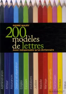 Couverture du produit · 200 modèles de lettres