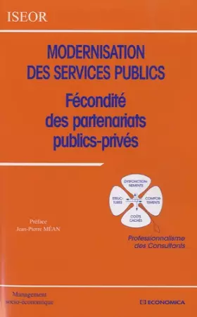 Couverture du produit · Modernisation des services publics : Fécondité des partenariats publics-privés
