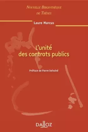 Couverture du produit · L'unité des contrats publics - Volume 96