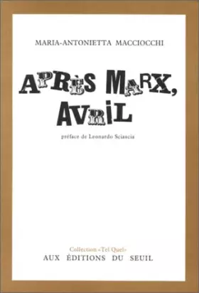 Couverture du produit · Après Marx, avril