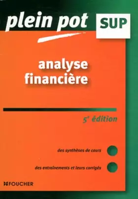 Couverture du produit · Analyse financière 5e édition