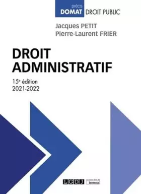 Couverture du produit · Droit administratif (2021)