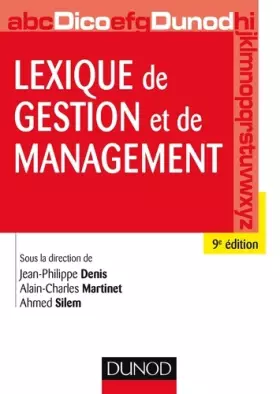 Couverture du produit · Lexique de gestion et de management - 9e éd.