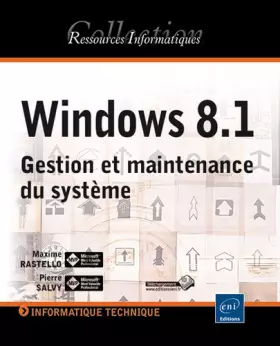 Couverture du produit · Windows 8.1 - Gestion et maintenance du système