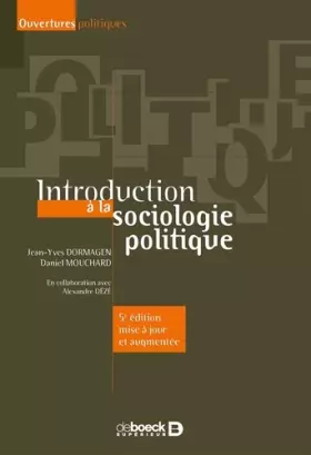 Couverture du produit · Introduction à la sociologie politique