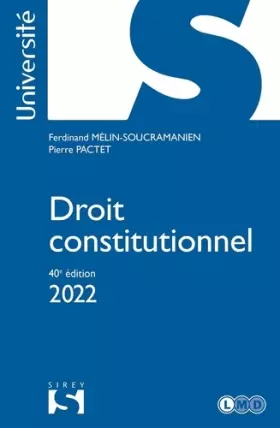 Couverture du produit · Droit constitutionnel - 40e ed.