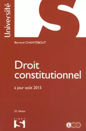 Couverture du produit · Droit constitutionnel - 32e éd.