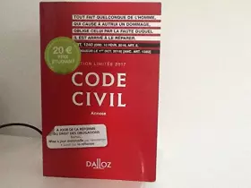 Couverture du produit · Code civil, Ã©dition limitÃ©e 2017