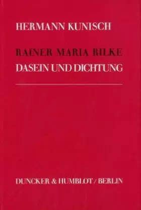 Couverture du produit · Rainer Maria Rilke: Dasein Und Dichtung