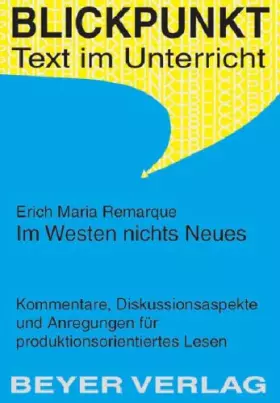 Couverture du produit · Im Westen nichts Neues