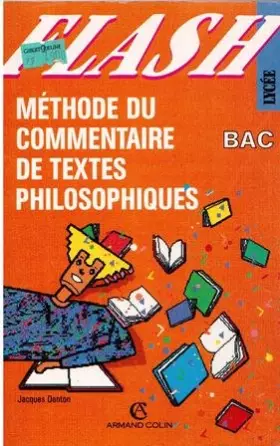 Couverture du produit · Methode du commentaire de textes philosophiques