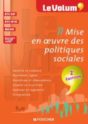 Couverture du produit · Mise en oeuvre des politiques sociales 2e édition - Le Volum' - N°03