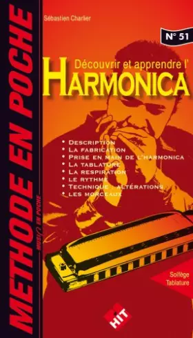 Couverture du produit · Méthode en Poche : découvrir et apprendre l' harmonica (collection music en poche n° 51)