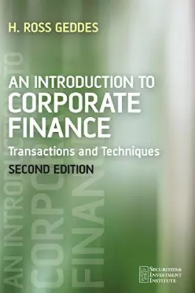 Couverture du produit · An Introduction to Corporate Finance - Transactions and Techniques 2e