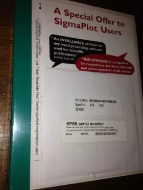 Couverture du produit · Sigmaplot 5.0 for Windows User Guide