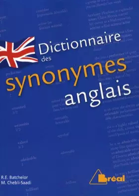 Couverture du produit · Dictionnaire des synonymes anglais