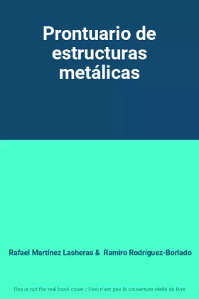 Couverture du produit · Prontuario de estructuras metálicas