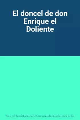Couverture du produit · El doncel de don Enrique el Doliente