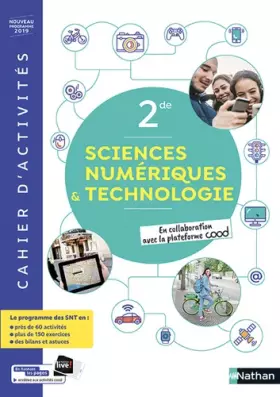 Couverture du produit · SNT - Cahier de Sciences numériques et Technologie 2de - cahier élève (nouveau programme 2019)