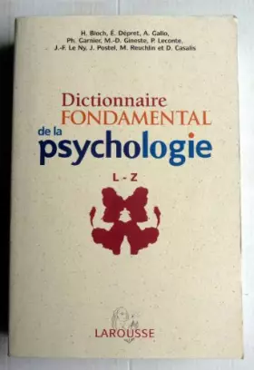 Couverture du produit · DICTIONNAIRE DE PSYCHOLOGIE - tome 2